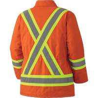5537A Parka de s&eacute;curit&eacute; matelass&eacute; en canevas de coton, Orange haute visibilit&eacute;, Petit Northern Industrial Supply Inc.
