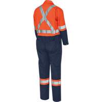 5514BB Combinaison de s&eacute;curit&eacute; 2 tons avec fermeture &agrave; glissi&egrave;re, 36, Orange haute visibilit&eacute;/Bleu marin Northern Industrial Supply Inc.