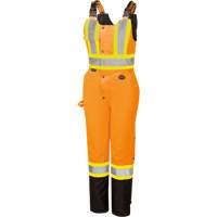 5040BBW Combinaison de s&eacute;curit&eacute; imperm&eacute;able haute visibilit&eacute; pour femmes, Polyester, T-petit, Noir/Orange haute visibilit&eacute; Northern Industrial Supply Inc.