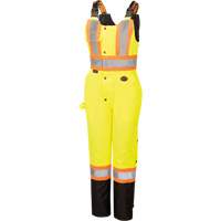 5041BBW Combinaison de s&eacute;curit&eacute; imperm&eacute;able haute visibilit&eacute; pour femmes, Polyester, T-petit, Noir/Jaune lime haute visibilit&eacute; Northern Industrial Supply Inc.