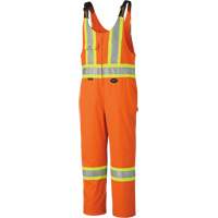 6617ZT Combinaison de s&eacute;curit&eacute; haute visibilit&eacute; avec fermeture &agrave; glissi&egrave;re sur la jambe, Poly-coton, 40 (grand taille), Orange haute visibilit&eacute; Northern Industrial Supply Inc.