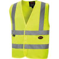 6886 Veste de s&eacute;curit&eacute; haute visibilit&eacute; en tricot chaîne, Jaune lime haute visibilit&eacute;, Petit, Polyester Northern Industrial Supply Inc.