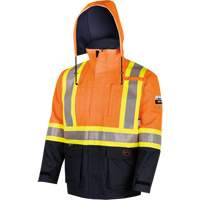 4484 Defender&reg; FR/Arc/Antistatic Trilaminate Safety Jacket, Small, Black/High Visibility Orange, 11 cal/cm² Northern Industrial Supply Inc.