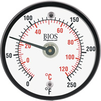 Thermom&egrave;tre de surface magn&eacute;tique, Sans contact, Analogique, 0-250°F (-20-120°C) Northern Industrial Supply Inc.
