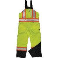 Salopette de s&eacute;curit&eacute; isolante en tissu ind&eacute;chirable, Polyester, T-petit, Jaune lime haute visibilit&eacute; Northern Industrial Supply Inc.