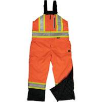 Salopette de s&eacute;curit&eacute; isolante en tissu ind&eacute;chirable, Polyester, T-petit, Orange haute visibilit&eacute; Northern Industrial Supply Inc.