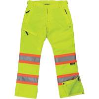 Pantalon de s&eacute;curit&eacute; isolant et extensible pour femmes, Polyester, T-petit, Jaune lime haute visibilit&eacute; Northern Industrial Supply Inc.