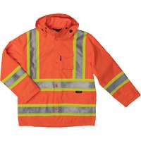 Ripstop Safety Rain Jacket, Polyester, X-Small, High Visibility Orange Northern Industrial Supply Inc.