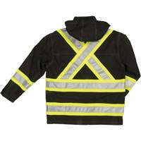 Ripstop Safety Rain Jacket, Polyester, X-Small, Black Northern Industrial Supply Inc.