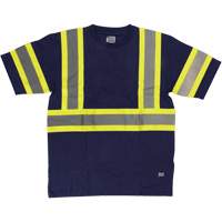 Chemise de s&eacute;curit&eacute; &agrave; manches courtes, Coton, T-petit, Bleu marin Northern Industrial Supply Inc.