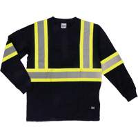 T-shirt de s&eacute;curit&eacute; &agrave; manches longues, Coton, T-petit, Noir Northern Industrial Supply Inc.