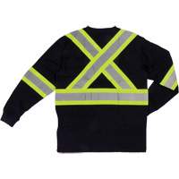 T-shirt de s&eacute;curit&eacute; &agrave; manches longues, Coton, T-petit, Noir Northern Industrial Supply Inc.