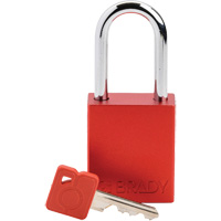 Velocity Lockout Padlock, Red, Keyed Different, Aluminum, 1-1/2" Width Northern Industrial Supply Inc.