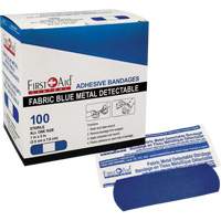 Bandages, Rectangular/Square, 3", Fabric Metal Detectable, Sterile Northern Industrial Supply Inc.