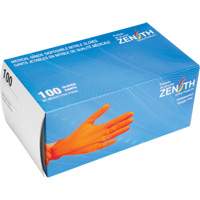 Gants d'examen de poids lourd &agrave; prise tactile, Petit, Nitrile, 8 mils, Sans poudre, Orange, Classe 2 Northern Industrial Supply Inc.