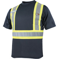 T-shirt &agrave; manches courtes et s&eacute;chage rapide, Polyester, Petit, Bleu marine Northern Industrial Supply Inc.