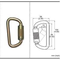 CP-03015-2 Zinc Plated Carabiner with 3/4" Gate Opening, Steel Northern Industrial Supply Inc.