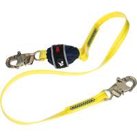 Coated Web Shock-Absorbing Lanyard, 6', Snap Hook Center, Snap Hook Leg Ends Northern Industrial Supply Inc.