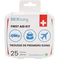 25-Piece Home & Travel First Aid Kit, Plastic B Northern Industrial Supply Inc.