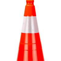 Premium Traffic Cone, 28", Orange, 4" Reflective Collar(s) Northern Industrial Supply Inc.