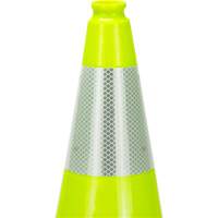 Premium Traffic Cone, 18", Lime Green, 6" Reflective Collar(s) Northern Industrial Supply Inc.