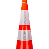 Premium Traffic Cone, 36", Orange, 4" & 6" Reflective Collar(s) Northern Industrial Supply Inc.