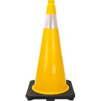 Premium Traffic Cone, 28", Yellow, 4" Reflective Collar(s) Northern Industrial Supply Inc.