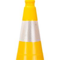 Premium Traffic Cone, 28", Yellow, 4" Reflective Collar(s) Northern Industrial Supply Inc.