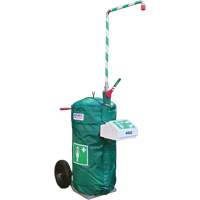 Douche d'urgence isol&eacute;e, mobile et autonome avec douche oculaire et faciale, Capacit&eacute; 30 gal., Conformit&eacute; Aucune Northern Industrial Supply Inc.