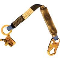 Trailing Rope Grab with Attached Shock Pack Lanyard, 2', Snap Hook Center, Snap Hook Leg Ends, Polyester Northern Industrial Supply Inc.