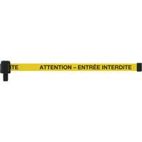 Banni&egrave;re PLUS, Attention - Entr&eacute;e Interdite, 15', Ruban Noir et jaune Northern Industrial Supply Inc.