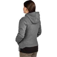 Chandail &agrave; capuchon chauffant M12 avec pile, Femmes, Moyen, Gris, Poly-coton Northern Industrial Supply Inc.