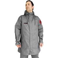 Manteau CoreMAX FR 35" avec capuchon attach&eacute;, Petit, Gris Northern Industrial Supply Inc.
