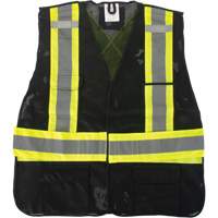 CSA Compliant Surveyor Vest, Black, Medium, Polyester Northern Industrial Supply Inc.