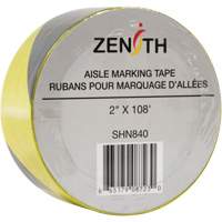Aisle Marking Tape, 2" x 108', PVC, Black and Yellow Northern Industrial Supply Inc.