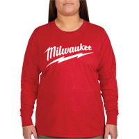 T-shirt &agrave; manches longues avec logo GRIDIRON, Femmes, T-petit, Rouge Northern Industrial Supply Inc.