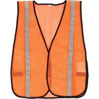 Compact Mesh Safety Vest, High Visibility Orange, Polyester Northern Industrial Supply Inc.