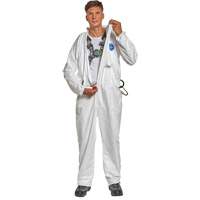 Harness-Compatible Disposable Coverall, Small, White, Tyvek&reg; 500 Northern Industrial Supply Inc.