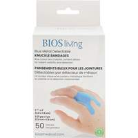 Blue Bandages, Knuckle, 3", Fabric Metal Detectable, Sterile Northern Industrial Supply Inc.