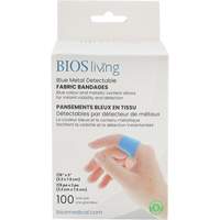 Blue Bandages, Rectangular/Square, 3", Fabric Metal Detectable, Sterile Northern Industrial Supply Inc.