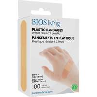 Water-Resistant Bandages, Rectangular/Square, 3", Plastic, Sterile Northern Industrial Supply Inc.