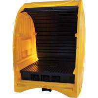 4-Drum Hard Cover Spill Pallet, 68.11" L x 61.61" W x 83.07" H, 1433 lbs. Load Capacity Northern Industrial Supply Inc.