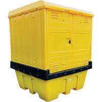 Hard Cover IBC Spill Pallet, 70" L x 70" W x 90" H, 1135 lbs. Load Capacity Northern Industrial Supply Inc.