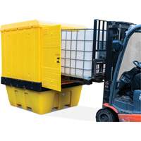 Hard Cover IBC Spill Pallet, 70" L x 70" W x 90" H, 1135 lbs. Load Capacity Northern Industrial Supply Inc.
