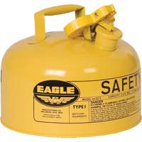 Safety Can for Diesel, Type I, Galvanized Steel, 2 US gal., Yellow, FM Approved/UL/ULC Listed Northern Industrial Supply Inc.