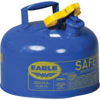 Safety Can for Kerosene, Type I, Galvanized Steel, 2.5 US gal., Blue, FM Approved/UL/ULC Listed Northern Industrial Supply Inc.