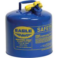Safety Can for Kerosene, Type I, Galvanized Steel, 5 US gal., Blue, FM Approved/UL/ULC Listed Northern Industrial Supply Inc.