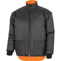 Parka de s&eacute;curit&eacute; d'hiver imperm&eacute;able 7-en-1 5056 Pioneer Yukon, Polyester, Noir/Orange haute visibilit&eacute;, T-petit Northern Industrial Supply Inc.