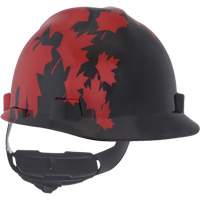 Casque sp&eacute;cialis&eacute; V-Gard, Suspension Rochet, Noir/Rouge Northern Industrial Supply Inc.