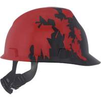 Casque sp&eacute;cialis&eacute; V-Gard, Suspension Rochet, Noir/Rouge Northern Industrial Supply Inc.